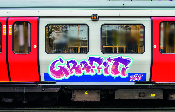 Trein-Graffiti