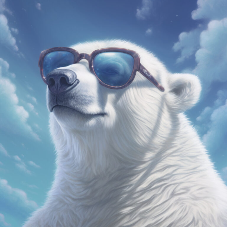 Ice Bear with Sunglasses